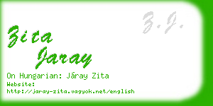 zita jaray business card
